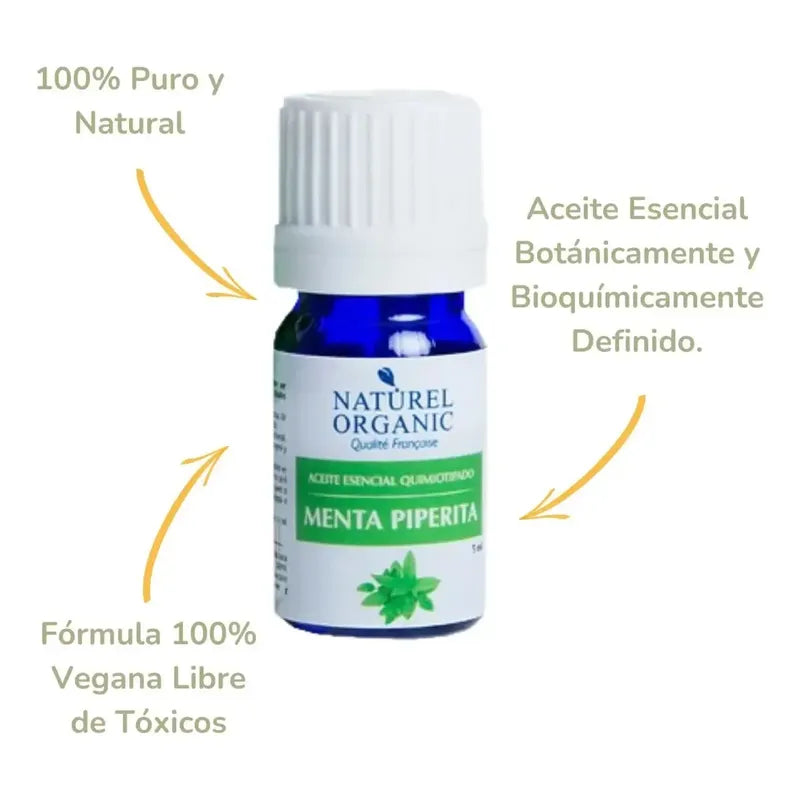Aceite Esencial Menta Piperita Difusor 5ml Naturel Organic